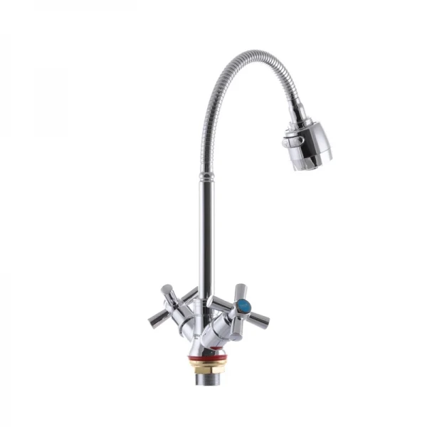 Змішувач для кухні Zerix TZH 722 з рефлективним виливом (ZX2947)