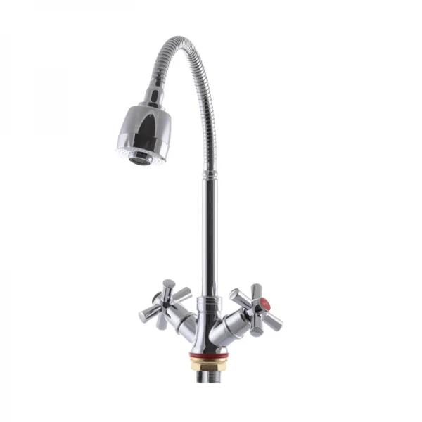 Змішувач для кухні Zerix TZH 722 з рефлективним виливом (ZX2947)