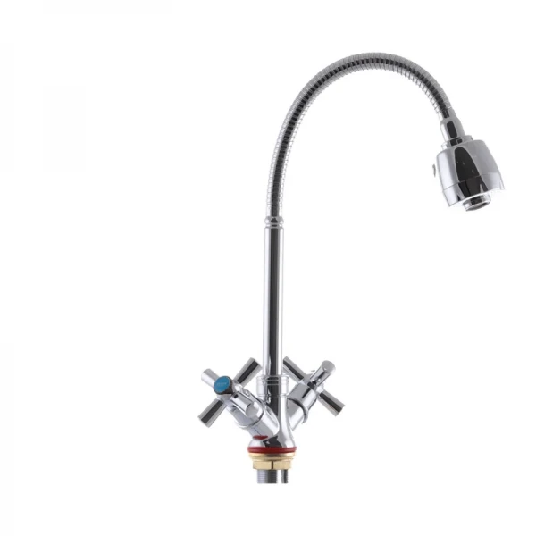 Змішувач для кухні Zerix TZH 722 з рефлективним виливом (ZX2947)