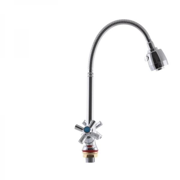 Змішувач для кухні Zerix TZH 722 з рефлективним виливом (ZX2947)