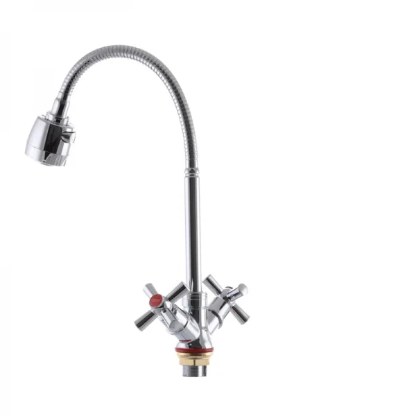 Змішувач для кухні Zerix TZH 722 з рефлективним виливом (ZX2947)