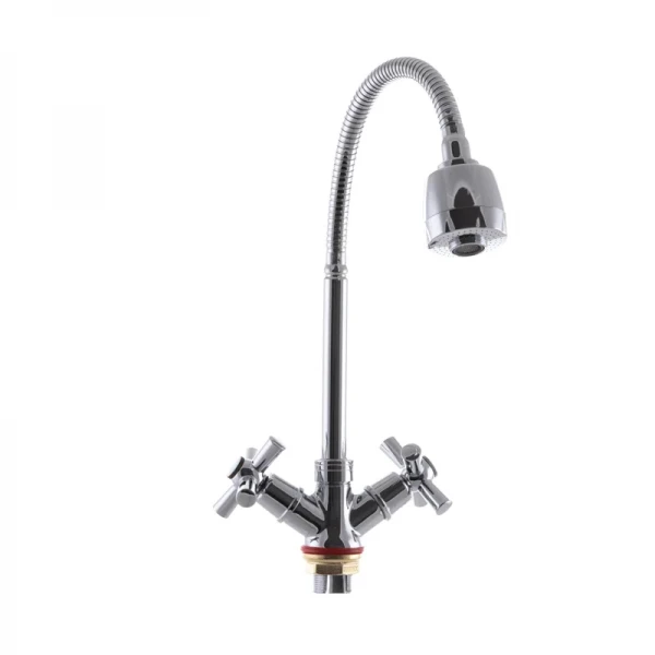 Змішувач для кухні Zerix TZH 722 з рефлективним виливом (ZX2947)