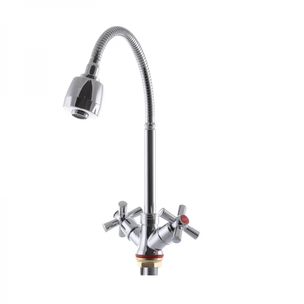 Змішувач для кухні Zerix TZH 722 з рефлективним виливом (ZX2947)