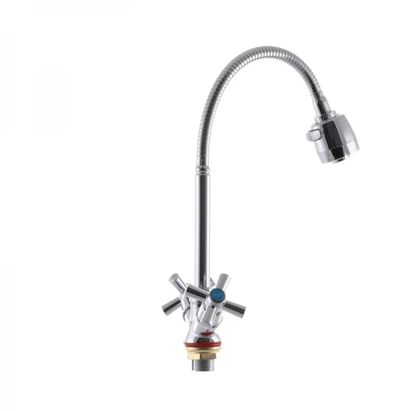 Змішувач для кухні Zerix TZH 722 з рефлективним виливом (ZX2947)