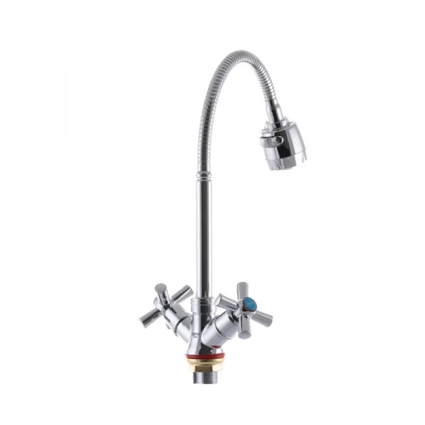 Змішувач для кухні Zerix TZH 722 з рефлективним виливом (ZX2947)