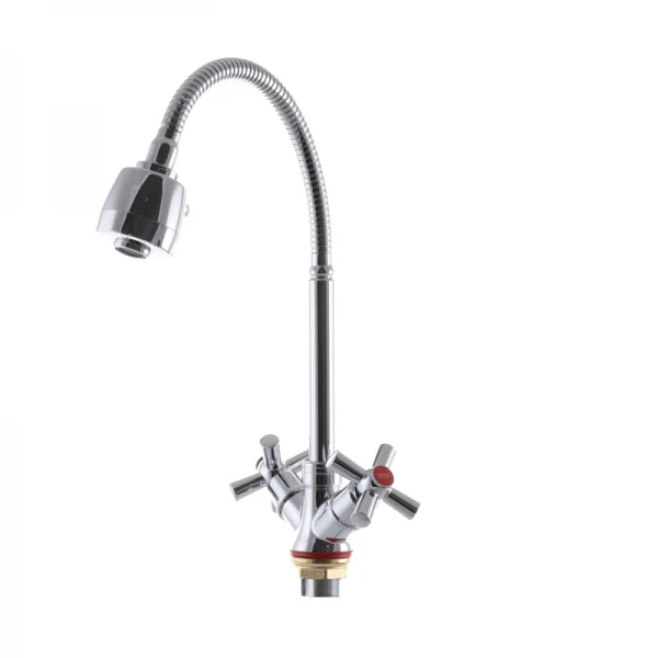 Змішувач для кухні Zerix TZH 722 з рефлективним виливом (ZX2947)