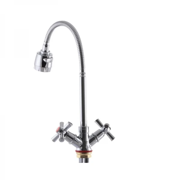 Змішувач для кухні Zerix TZH 722 з рефлективним виливом (ZX2947)