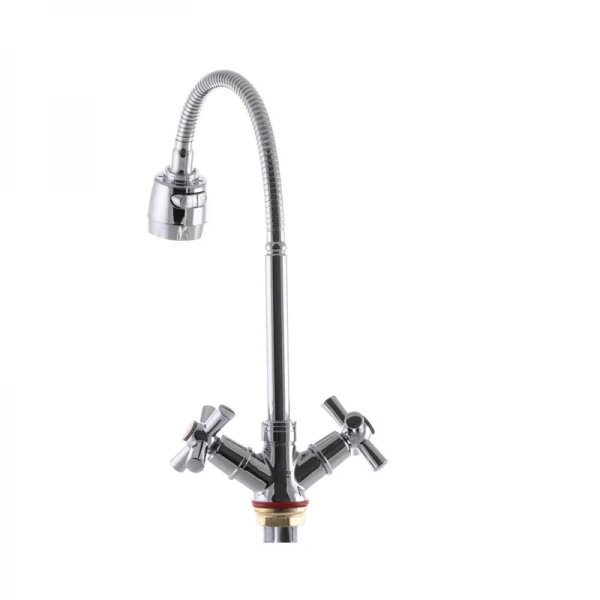 Змішувач для кухні Zerix TZH 722 з рефлективним виливом (ZX2947)