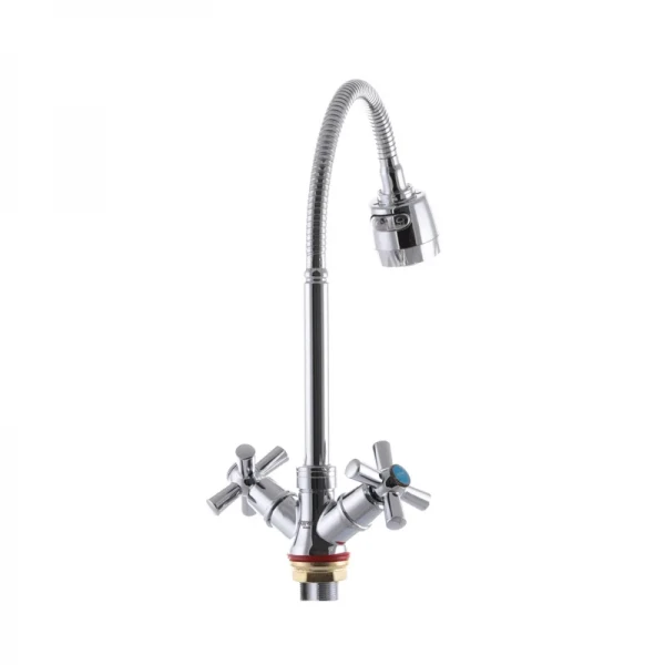 Змішувач для кухні Zerix TZH 722 з рефлективним виливом (ZX2947)