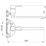 Змішувач для ванни Zerix NHB 135 (ZX2969)