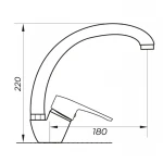 Змішувач для кухні Zerix PUD4 146 (ZX2995)