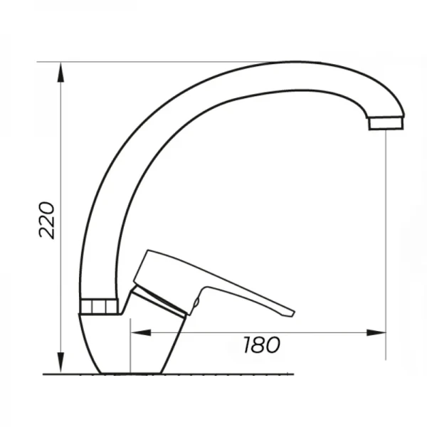 Змішувач для кухні Zerix PUD4 146 (ZX2995)