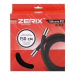 Шланг для душу Zerix F12 силіконовий чорний матовий довжиною 150 см (ZX2998)