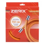 Шланг для душу ZERIX F12 силіконовий помаранчевий довжиною 150 см (ZX3000)