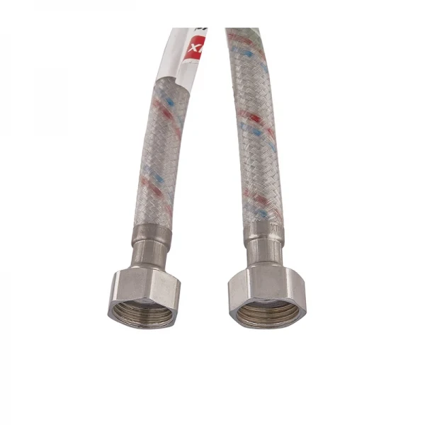 Гнучкий шланг для підключення води гайка 1/2'' - гайка 1/2'' (50 см) (силик. оболонка) Zerix (ZX3009)