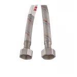 Гнучкий шланг для підключення води гайка 1/2'' - гайка 1/2'' (120 см) (силик. оболонка) Zerix (ZX3013)