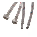 Гибкие шланги для смесителя гайка 1/2'' - Штуцер M10 (50 см) 2 шт (силик. оболочка) Zerix (ZX3029)