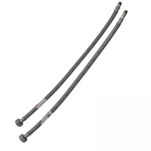 Гнучкі шланги для змішувача гайка 1/2'' - Штуцер M10 (80 см) 2 шт (силик. оболонка) Zerix (ZX3031)