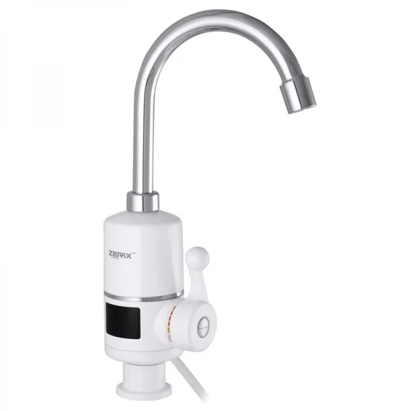 Водонагреватель 3 kW проточный Zerix ELW06-E, С ИНДИКАТОРОМ ТЕМП., на мойку (ZX3074)
