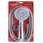 Душевой набор ZERIX Shower SET-03 хромированный с лейкой, шлангом 150 см и держателем (ZX3097)