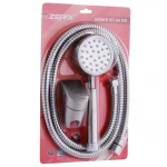 Душовий набір Zerix Shower SET-04 хромований з лійкою, шлангом і кронштейном (ZX3099)