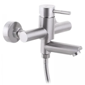 Одноважільний змішувач для ванни ZERIX SUS-009 з нержавіючої сталі SUS304 (ZX3144)