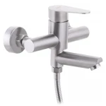 Смеситель для ванны из нерж. стали SUS304 Zerix Fox-009 (Euro) (ZX3147)