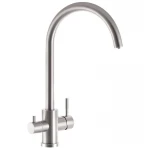 Смеситель для кухни с вых. для питьевой воды Zerix SUS-021-2 (нерж. сталь) (ZX3238)