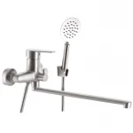 Смеситель для ванны Zerix AVA-006 (Euro) (нерж. сталь SUS304) (ZX3239)