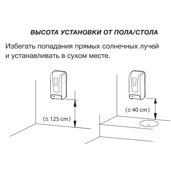 Дозатор бесконтактный Zerix TSD-001-A (для антисептика) (ZX3248)
