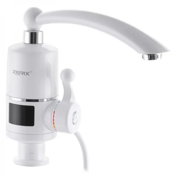 Водонагреватель Zerix ELW16-E 3 kW проточный, С ИНДИКАТОРОМ ТЕМП., на мойку (ZX3265)