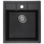 Мийка кухонна Zerix ZS-4651S-03 Чорна (ZX4564)