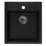 Мийка кухонна Zerix ZS-4651S-14 Чорний металік (ZX4570)