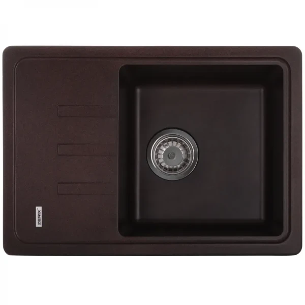 Мийка кухонна Zerix ZS-6243S-12 Коричнева (ZX4576)