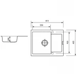 Мийка Zerix ZS-6250S-01 White (ZX4587)
