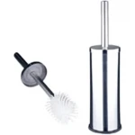Ерш напольный Zerix Rich ME03CS из нерж. стали с силиконовой щеткой (ZX4640)