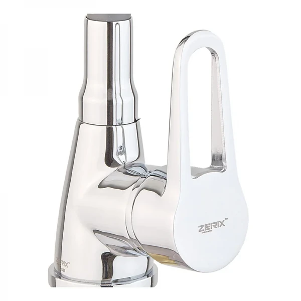 Змішувач для кухні Zerix SOP7 045 Reflector Gray з гнучким виливом (ZX4651)