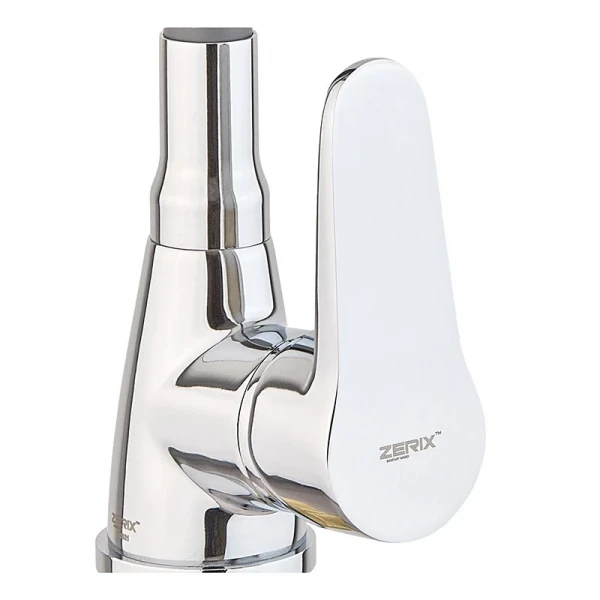 Змішувач для кухні Zerix SOP7 146 Reflector Gray з гнучким силіконовим виливом (ZX4652)