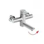 Смеситель для ванны из нерж. стали SUS304 Zerix SUS-009 (Euro) (ZX4705)