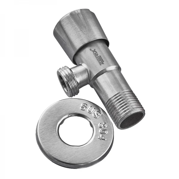 Кран для підключ. сантехприладів Zerix VAL-04-1/2x1/2 з нерж. ст.SUS304 (ZX4800)