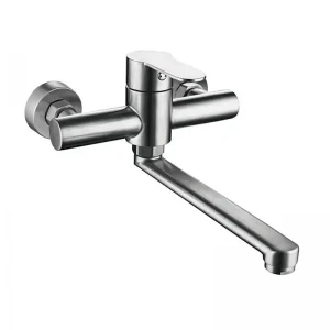 Смеситель для кухни Zerix DAX-005 настенный из нерж. стали SUS304 (ZX4814)