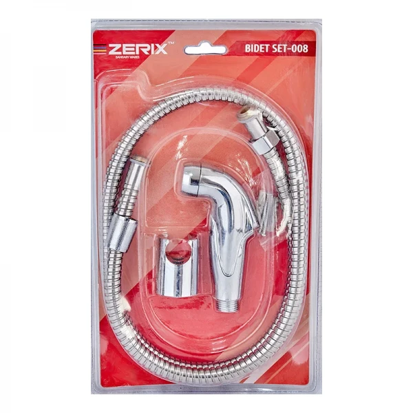 Набір для гігієнічного душу Zerix Bidet SET-008 хромований (ZX4913)