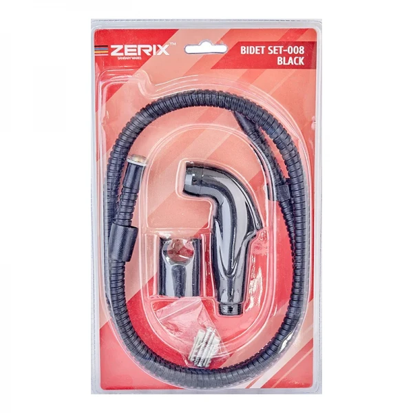 Гигиенический душ Zerix SET-008 черный матовый (ZX4914)