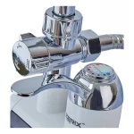 Водонагреватель 3 kW проточн., Zerix ELW22-EW С ИНД.ТЕМП., на СТЕНУ (со шлангом и лейкой) (ZX4934)