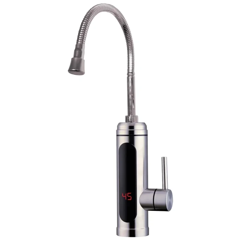 Водонагрівач ZERIX ELW34-EF 3 kW проточн., НЕРЖ, З ІНД. ТЕМП., РЕФЛ. вилив, на мийку (ZX4935)