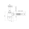 Сифон для умывальника Zerix SU-02-A 1 1/2"x40 с литым выпуском (ZX4948)