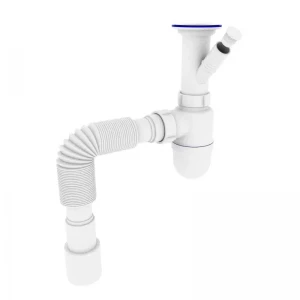 Сифон для умивальника ZERIX SU-02-B 1 1/2"x40 з відведенням для пральної машини (ZX4949) Сифон для умивальника ZERIX SU-02-B 1 1/2"x40 з відведенням для пральної машини (ZX4949)