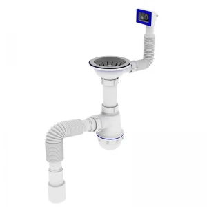 Сифон для кухні Zerix SK-02-A 3 1/2"x40 з різьб. випуском та гнучким прямокутним переливом (ZX4952) Сифон для кухні Zerix SK-02-A 3 1/2"x40 з різьб. випуском та гнучким прямокутним переливом (ZX4952)