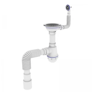 Сифон для кухні Zerix SK-02-C 3 1/2"x40 з різьбовим випуском та круглим переливом (ZX4954) Сифон для кухні Zerix SK-02-C 3 1/2"x40 з різьбовим випуском та круглим переливом (ZX4954)