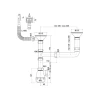 Сифон для кухни Zerix SK-03-A 3 1/2"x40 с двумя резьб. выпусками и отводом для стиральной машины (ZX4955)